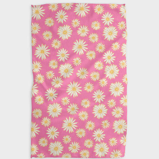 Daisy Days Pink Kitchen Towel