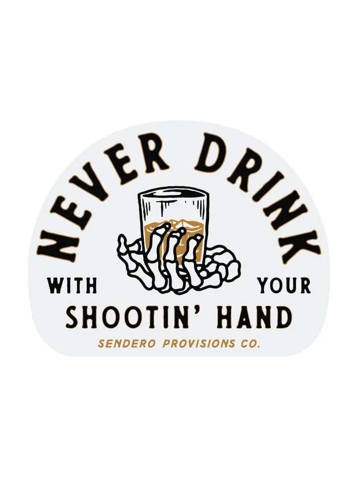 Shootin' Hand Sticker