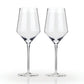 Angled Crystal Chardonay Glasses