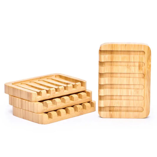 Bamboo Self-Draining Soap Dish