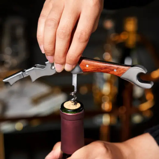 Double-Hinged Corkscrew & Foil Cutter