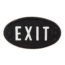 Exit Iron Sign