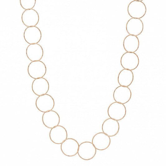 Diamond Cut Circle Necklace