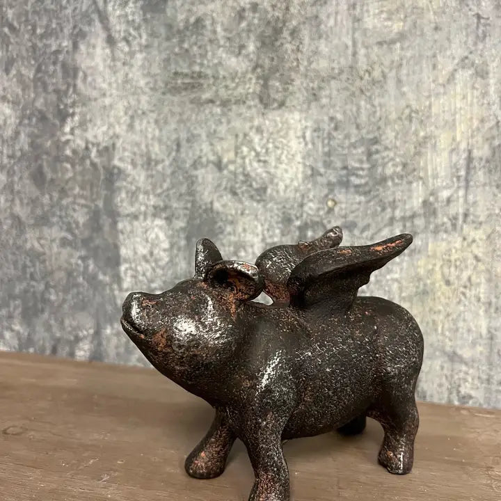 Cast Iron Flying Pig