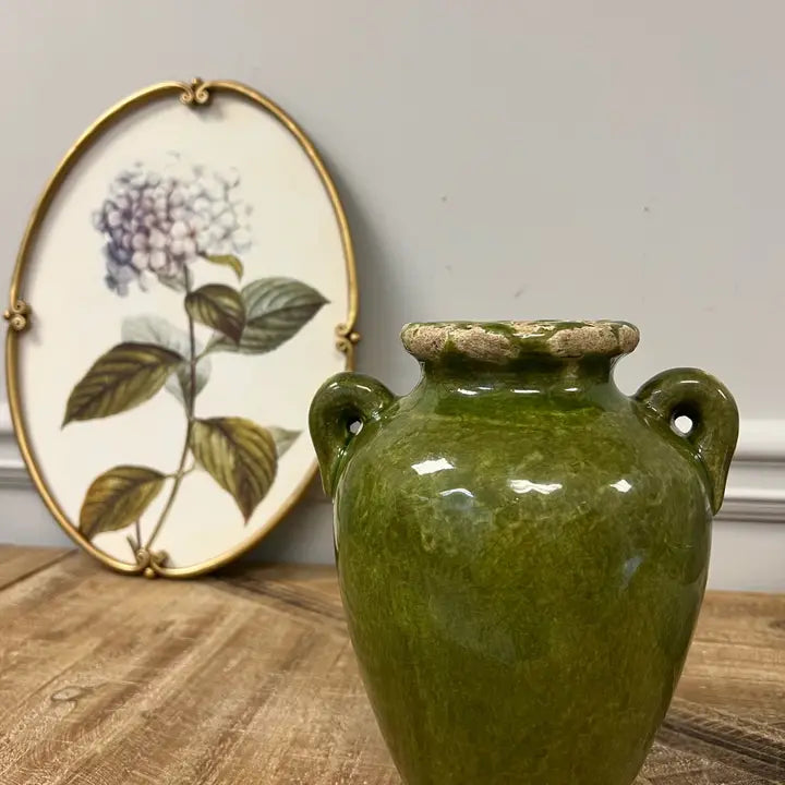 Dark Green Ceramic Vase