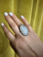 Rainbow Moonstone Statement Ring