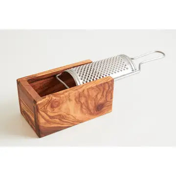 Italian Olivewood Box Cheese Grater