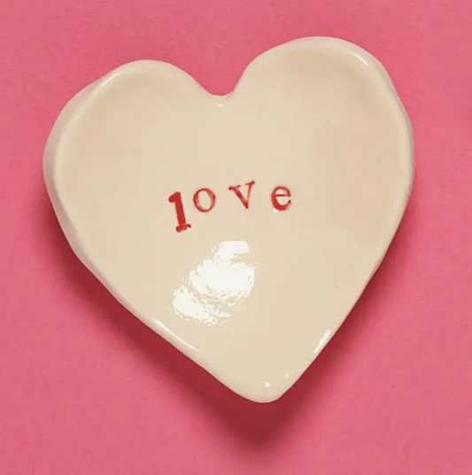 "Love" Keepsake Heart-shaped Bowl