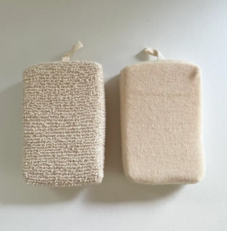 Rectangular Natural Sisal and Terry Eco Bath Scrub Sponge