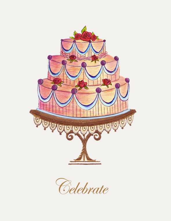 Celebrate Cake Greeting Card