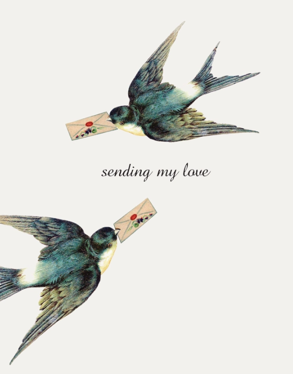 Sending My Love Greeting Card