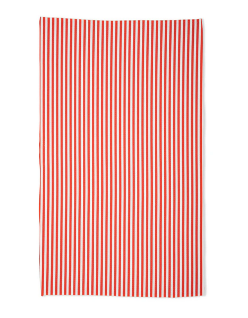 Summer Stripe Red Kitchen Towel