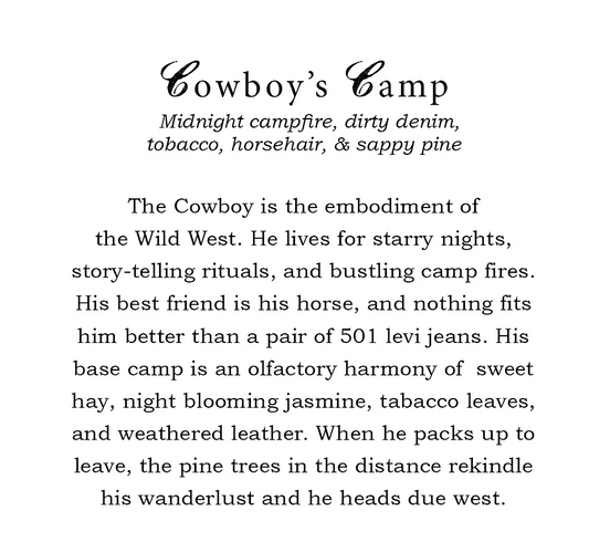 Cowboys Camp Candle