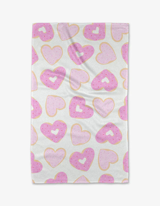 Donut Hearts Kitchen Towel