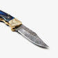 Blue Diamond Wood Folding Knife