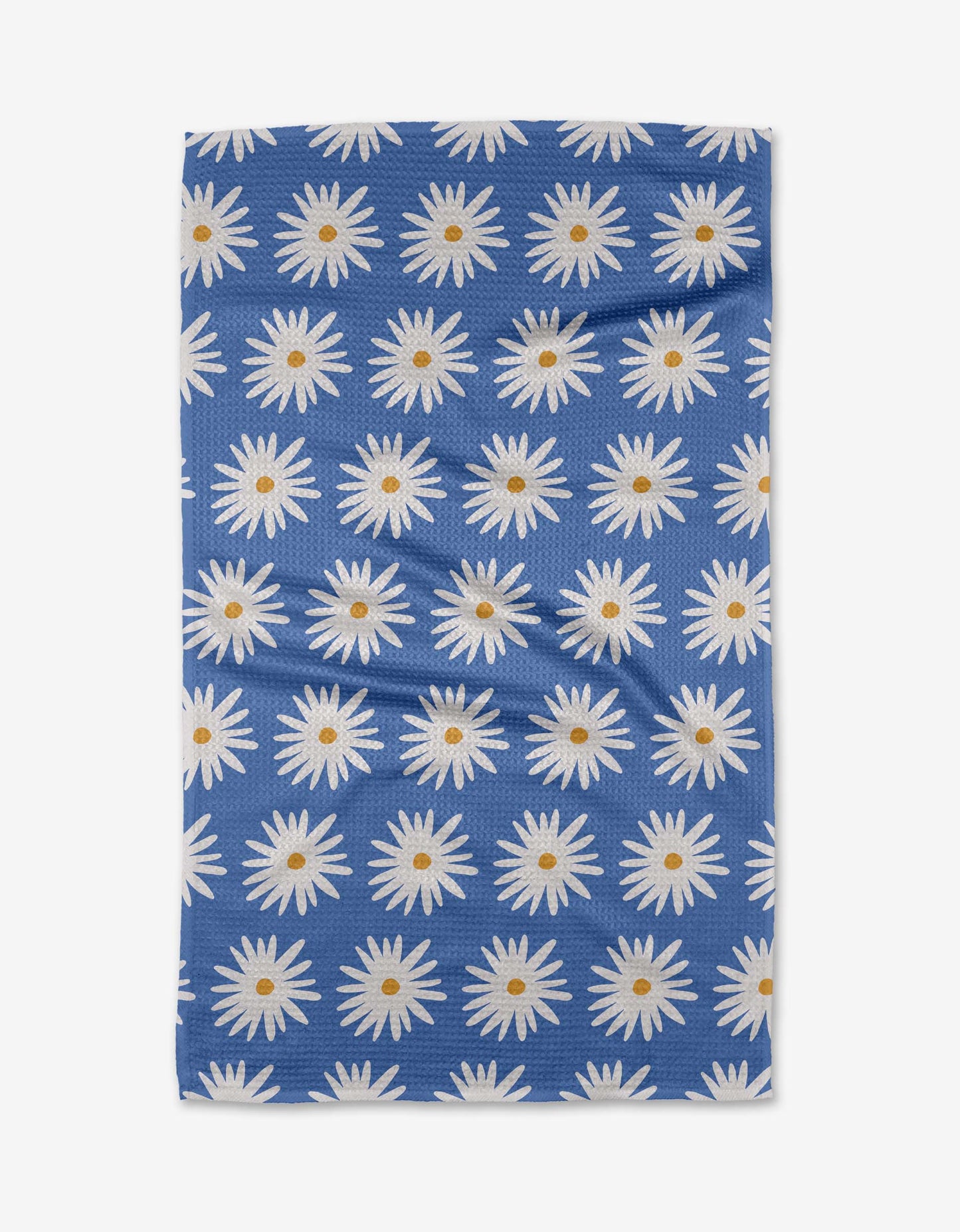 Blue Daisies Tea Towel