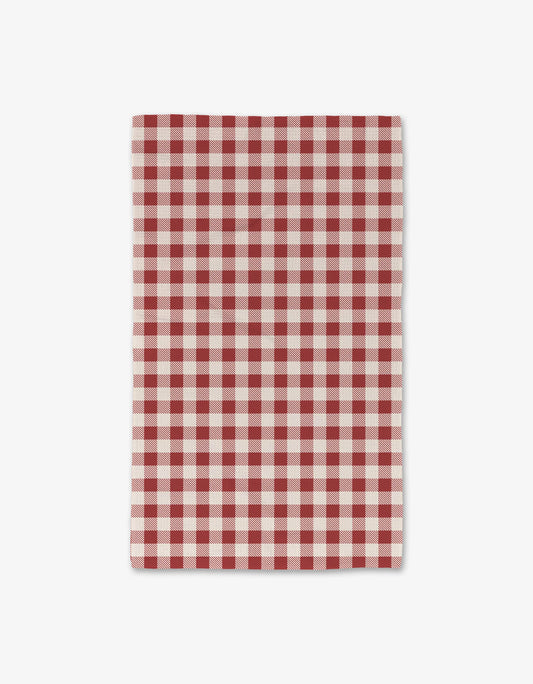 Christmas Gingham Red Luxe Towel