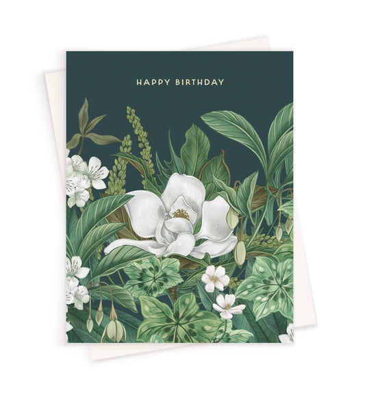 Magnolia Bouquet Birthday Card