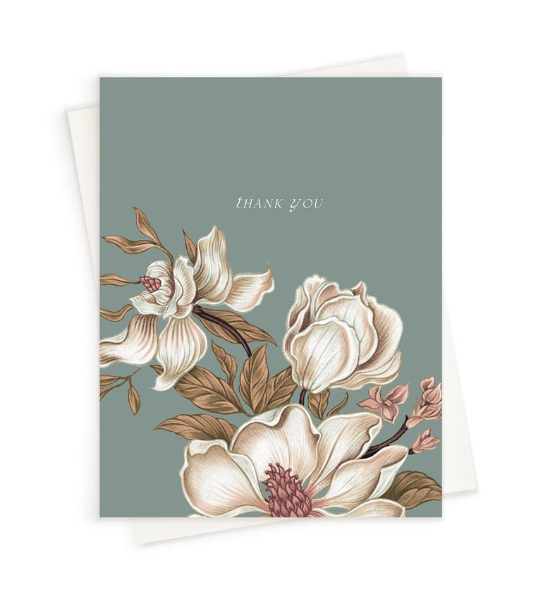 Magnolia Thank You Card