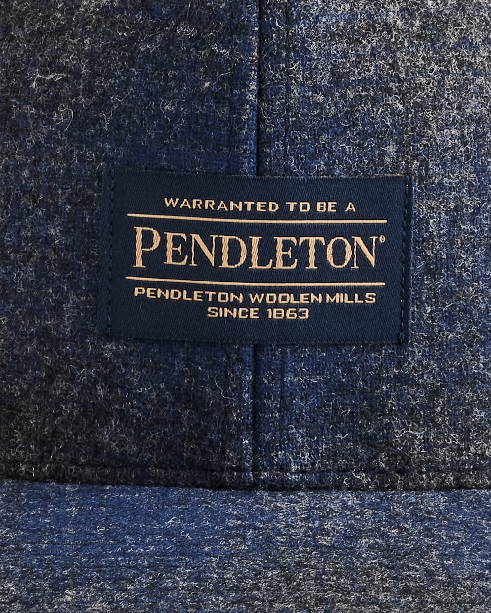 Pendleton Plaid Flat Brim Hat