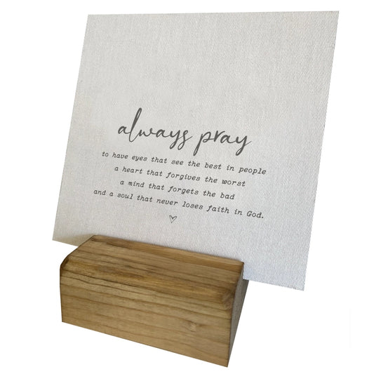 Always Pray Mini Canvas