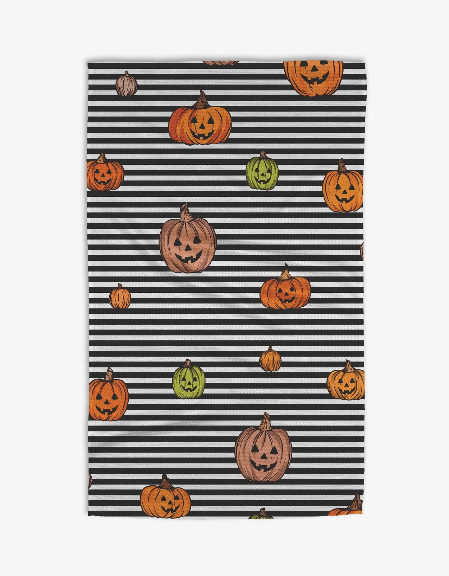 Striped Pumpkins Kitchen Towel